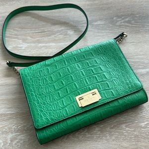 Green Kate Spade leather crossbody